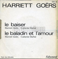 [Pochette de Le baiser (Harriett GORS) - verso]