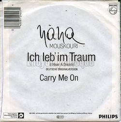 [Pochette de Ich leb im traum (Nana MOUSKOURI) - verso]