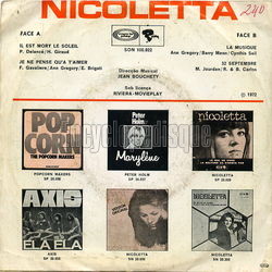 [Pochette de Il est mort le soleil (Portugal) (NICOLETTA) - verso]