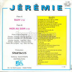 [Pochette de Suzy (JRMIE) - verso]