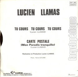 [Pochette de Tu cours, tu cours, tu cours (Lucien LLAMAS) - verso]