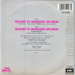 [Pochette de Quand tu marques un essai (SHOWBIZZ) - verso]