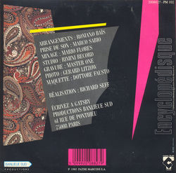 [Pochette de Pin-up (GATSBY) - verso]