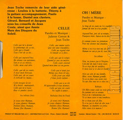 [Pochette de Oh Mre (Jean TOCHE) - verso]