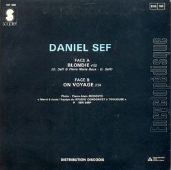 [Pochette de Blondie (Daniel SEFF) - verso]