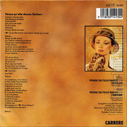 [Pochette de Pense qu’elle danse (Tanker) "new mix" (QUEEN ZAZA) - verso]