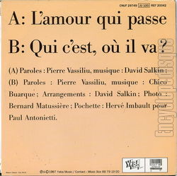 [Pochette de L’amour qui passe (Pierre VASSILIU) - verso]