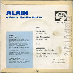 [Pochette de Petite mre (ALAIN) - verso]