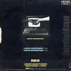 [Pochette de Amour fonctionnel (Laurent STOPNICKI) - verso]