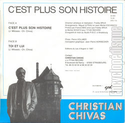 [Pochette de C’est plus son histoire (Christian CHIVAS) - verso]