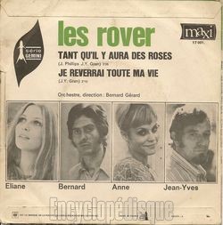 [Pochette de Tant qu’il y aura des roses (Les ROVER) - verso]