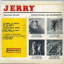 [Pochette de La mer, le soleil et le sable (JERRY) - verso]