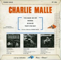 [Pochette de You made me cry (Charlie MALLE) - verso]