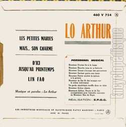 [Pochette de Les petites Maries (Lo ARTHUR) - verso]