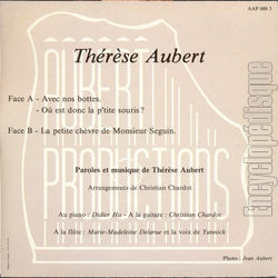 [Pochette de La petite chvre (Thrse AUBERT) - verso]