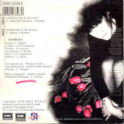 [Pochette de L’homme qu’il me faut (CHARLINE (2)) - verso]