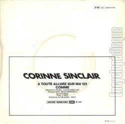[Pochette de  toute allure sur ma 125 (Corinne SINCLAIR) - verso]
