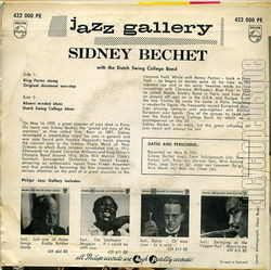 [Pochette de King Porter stomp (Pays-bas) (Sidney BECHET) - verso]