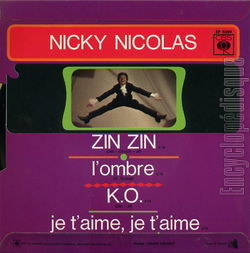[Pochette de Zin zin (Nicky NICOLAS) - verso]