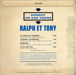 [Pochette de Le chant du gardian (RALPH et TONY) - verso]