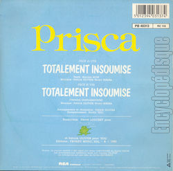 [Pochette de Totalement insoumise (PRISCA) - verso]
