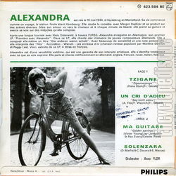 [Pochette de Tzigane (ALEXANDRA) - verso]
