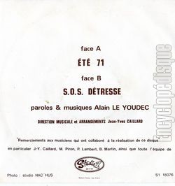 [Pochette de t 71 (Alain LE YOUDEC) - verso]