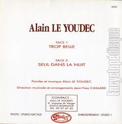 [Pochette de Trop belle (Alain LE YOUDEC) - verso]