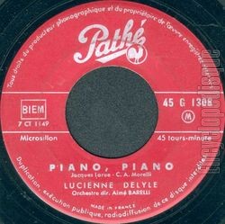 [Pochette de Piano, piano (Lucienne DELYLE)]