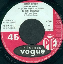 [Pochette de Jimmy JUSTICE "La parade des cœurs perdus" (Les FRANCOPHILES) - verso]
