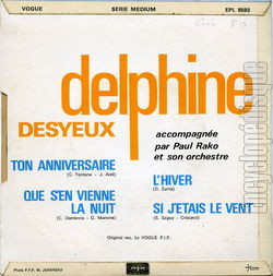 [Pochette de Ton anniversaire (Delphine DESYEUX) - verso]