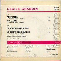 [Pochette de Polyester (Ccile GRANDIN) - verso]