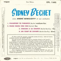 [Pochette de Passport To Paradise (Sidney BECHET) - verso]