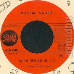 [Pochette de Juste le temps d’un t (Maxim SAURY)]