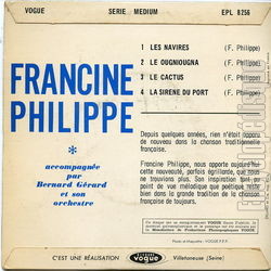 [Pochette de Les navires (Francine PHILIPPE) - verso]