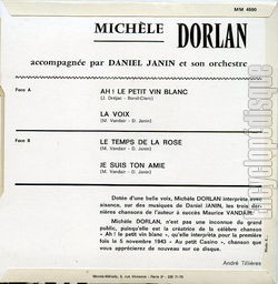 [Pochette de Ah ! Le petit vin blanc (Michle DORLAN) - verso]