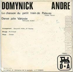 [Pochette de La chanson du petit train de Palavas (DOMYNICK et ANDR) - verso]