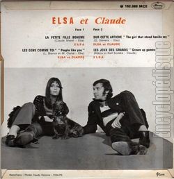 [Pochette de La petite fille bohme (ELSA et CLAUDE) - verso]