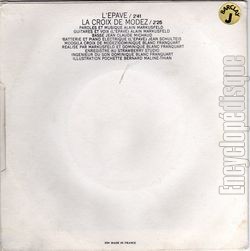 [Pochette de L’pave (MARKUSFELD) - verso]