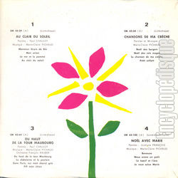 [Pochette de Chansons d’enfants 5 (Marie-Claire PICHAUD) - verso]
