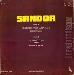 [Pochette de Cintec de instrainare (Le chant de l’exil) (SANDOR) - verso]