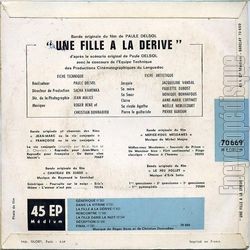 [Pochette de Une fille  la drive (B.O.F.  Films ) - verso]