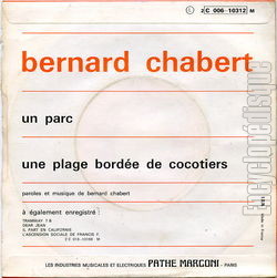 [Pochette de Un parc (Bernard CHABERT) - verso]