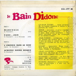 [Pochette de Marcelle (Le BAIN DIDONC) - verso]