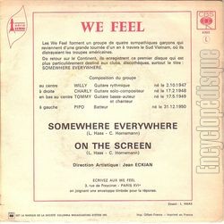 [Pochette de Somewhere everywhere (WE FEEL) - verso]