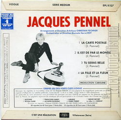 [Pochette de La carte postale (Jacky PENNEL) - verso]