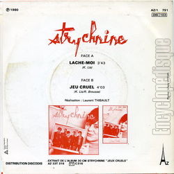 [Pochette de Lache-moi (STRYCHNINE) - verso]