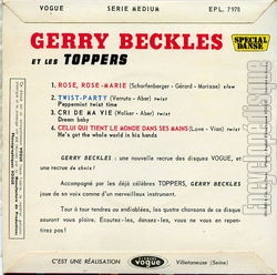 [Pochette de Rose, Rose-Marie (Gerry BECKLES) - verso]