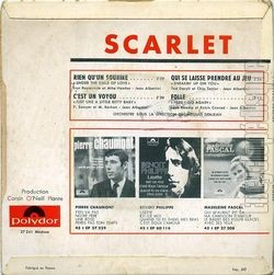 [Pochette de Folle (SCARLET) - verso]