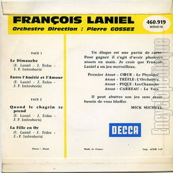 [Pochette de Le dimanche (Franois LANIEL) - verso]